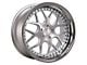 Rennen CSL-2 Silver Brushed with Chrome Step Lip Wheel; 19x8.5 (11-23 AWD Charger)